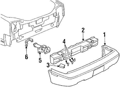 Cutlass Calais BUMPER & COMPONENTS - REAR