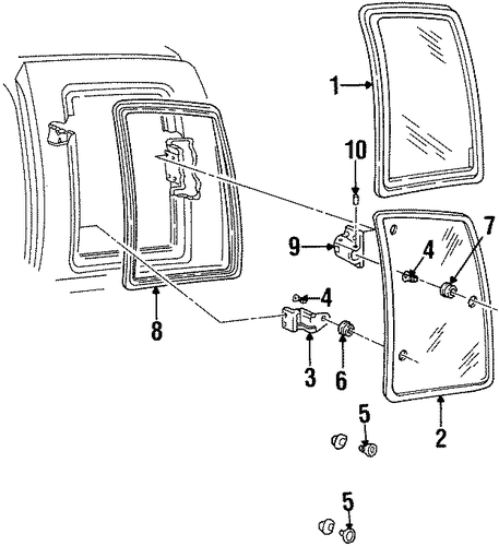 C2500 Pickup SIDE GLASS