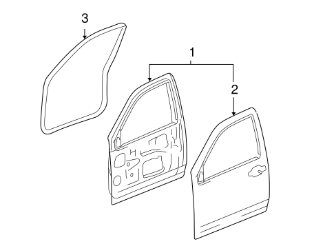 Body/Door & Components for 2004 GMC Canyon #1
