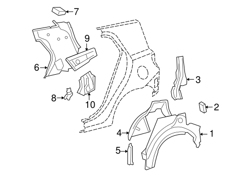 BODY/INNER STRUCTURE for 2009 Scion xD #1