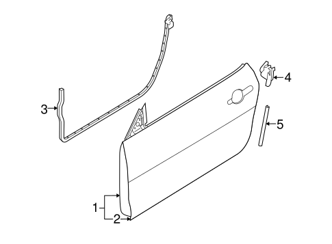 Body/Door & Components for 2014 Ford Mustang #1