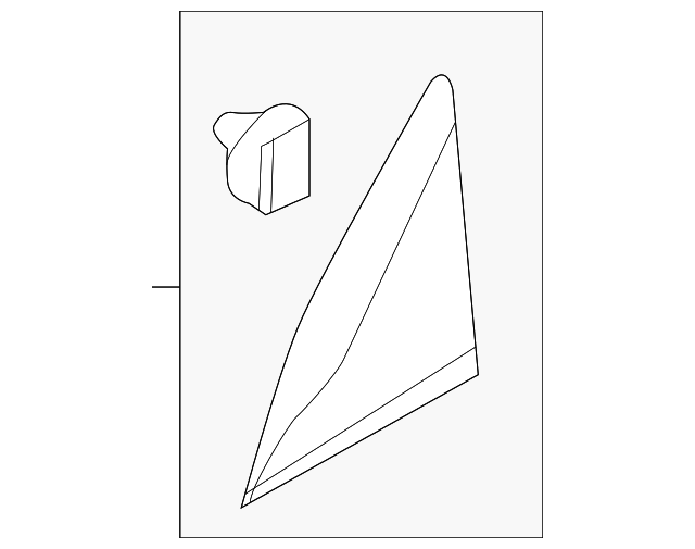 BE9Z-76214A63-AA Деталь UPPER FILLER, LEFT