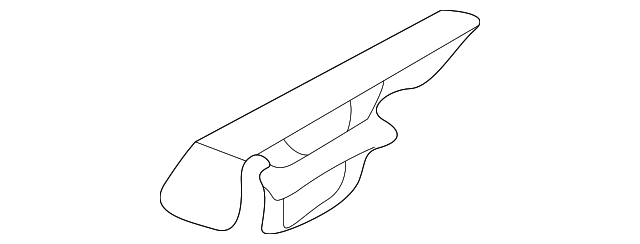 AE9Z-7421487-A Деталь BELT W'STRIP FRONT CLIP, LEFT