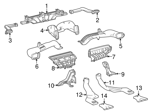 BODY/DUCTS for 2014 Toyota Highlander #1