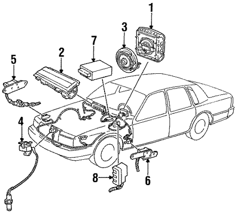 Town Car AIR BAG COMPONENTS