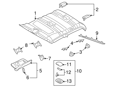 Body/Headliner for 2008 Ford Explorer Sport Trac #2