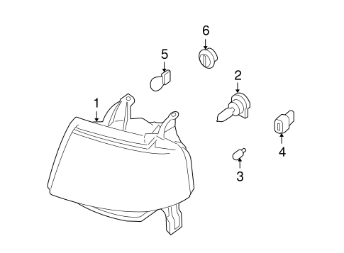 Electrical/Headlamp Components for 2006 Ford Freestyle #1