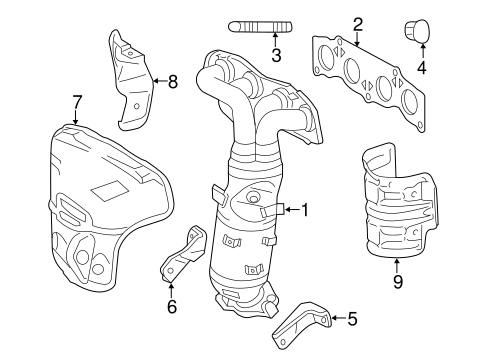 EXHAUST SYSTEM/EXHAUST MANIFOLD for 2016 Scion tC #1