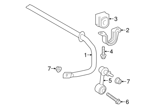 REAR SUSPENSION/STABILIZER BAR & COMPONENTS for 2016 Toyota Prius #1