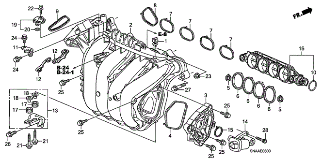 ENGINE/INTAKE MANIFOLD (1.8L) for 2009 Honda CIVIC SEDAN #1
