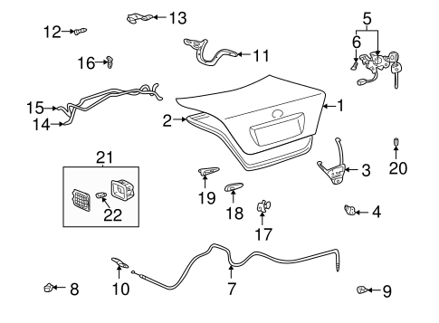 BODY/TRUNK for 2003 Toyota Camry #1