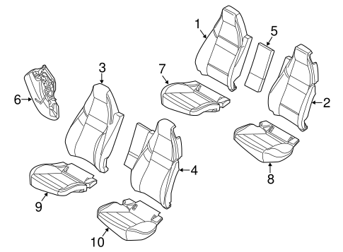 Panamera REAR SEAT COMPONENTS 5