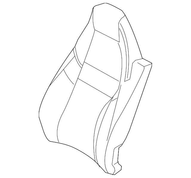 970-522-142-33-DAJ Деталь SEAT BACK COVER, RIGHT