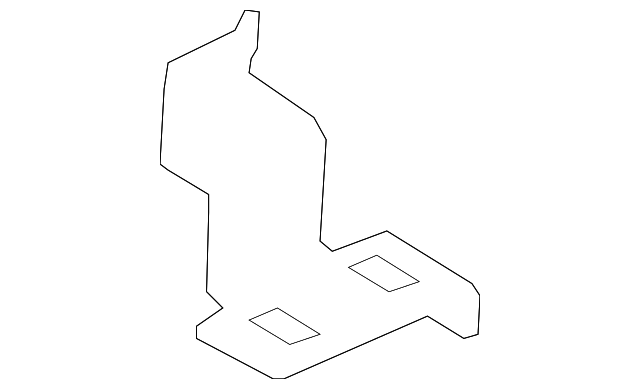 BE8Z-5460328-B Деталь SEAT FRAME REAR BRACKET, LEFT