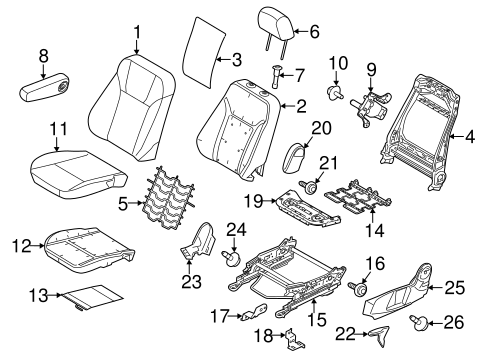 Fiesta DRIVER SEAT COMPONENTS
