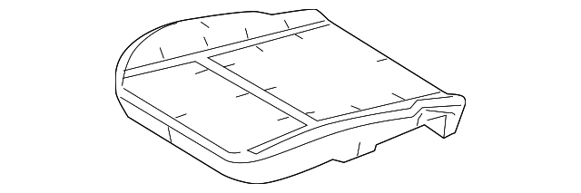 BE8Z-54632A22-C Деталь SEAT CUSHION PAD, LEFT