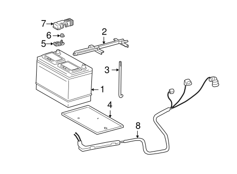 ELECTRICAL/BATTERY for 2001 Toyota Tundra #1