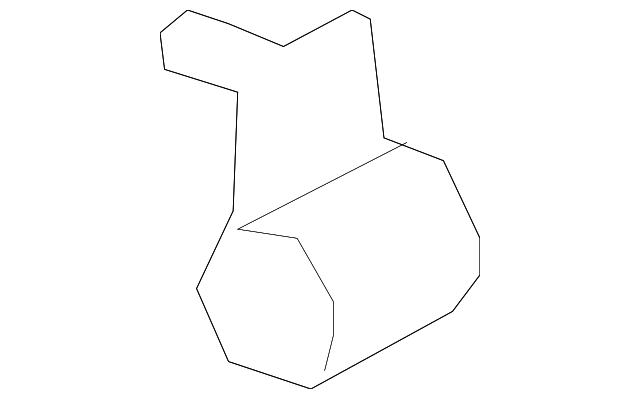 T2H13107 Деталь TRUNK SIDE PANEL HOOK, RIGHT