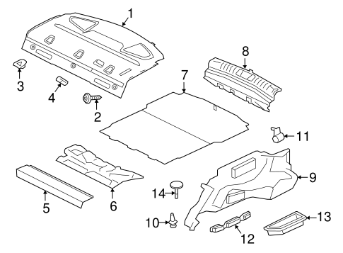 XF INTERIOR TRIM - REAR BODY