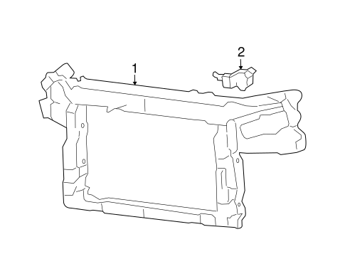 Freestar RADIATOR SUPPORT