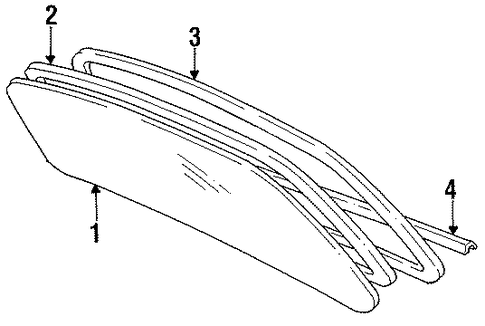 BODY/REVEAL MOLDINGS for 1996 Toyota Camry #1