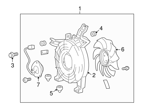 HVAC/CONDENSER FAN for 2011 Toyota Sequoia #1