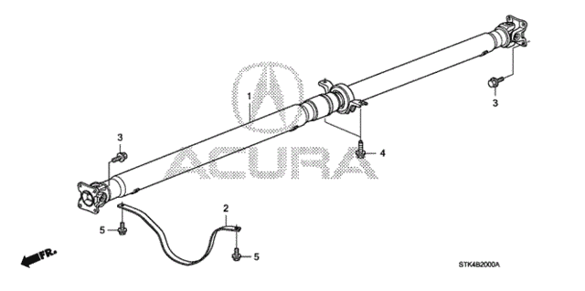 Propeller Shaft for 2008 Acura RDX #0