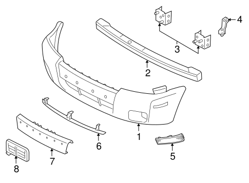 Mariner BUMPER & COMPONENTS - FRONT