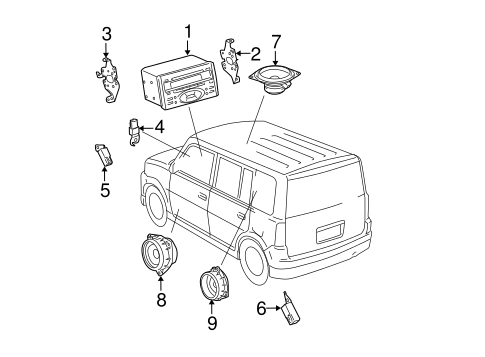 BODY/SOUND SYSTEM for 2004 Scion xB #1
