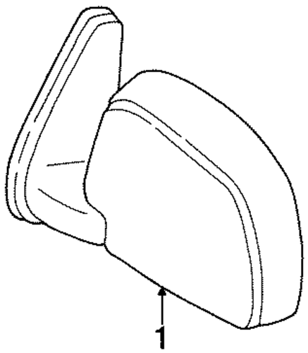 BODY/OUTSIDE MIRRORS for 1996 Toyota T100 #1