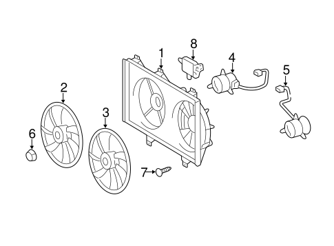 COOLING SYSTEM/COOLING FAN for 2007 Toyota Camry #1