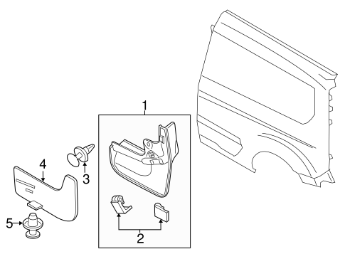 Transit Connect EXTERIOR TRIM - SIDE PANEL 3
