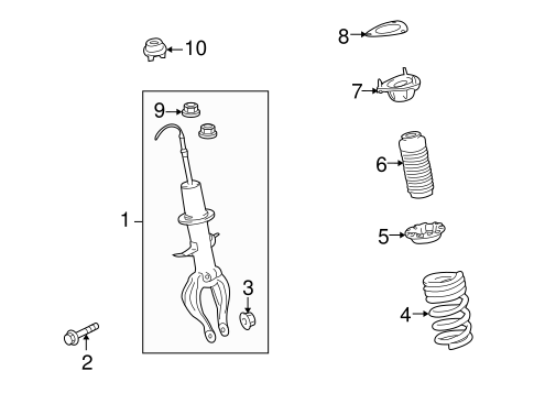 Front Suspension/Struts & Components for 2015 Nissan GT-R #1