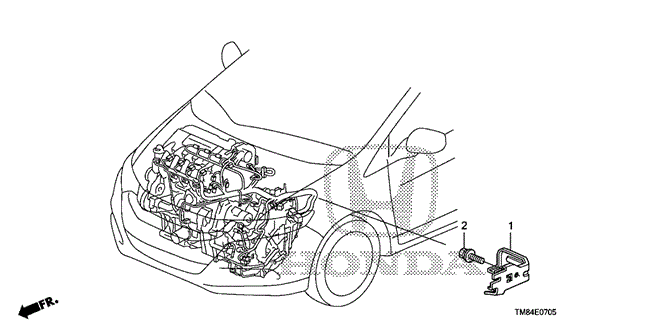 ENGINE/ENGINE WIRE HARNESS STAY for 2013 Honda INSIGHT #1