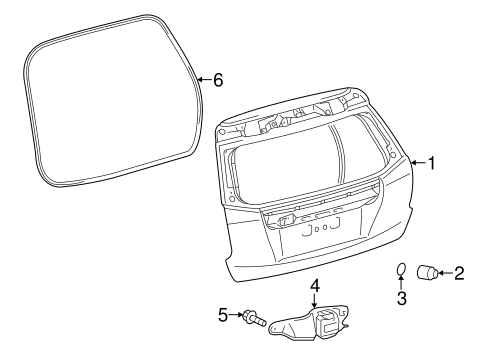 BODY/GATE & HARDWARE for 2016 Toyota Prius V #1
