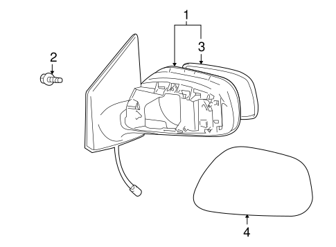 BODY/OUTSIDE MIRRORS for 2010 Toyota Corolla #1
