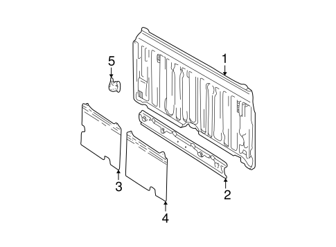 BODY/BACK PANEL for 2001 Toyota Tundra #1