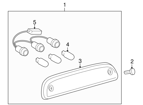 ELECTRICAL/HIGH MOUNTED STOP LAMP for 2007 Toyota Tacoma #1