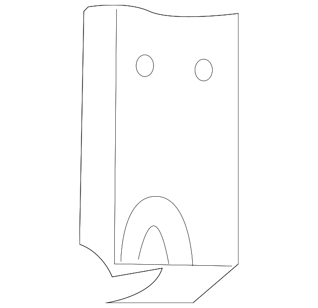 AWR4872LUM Деталь REAR PILLAR TRIM, RIGHT