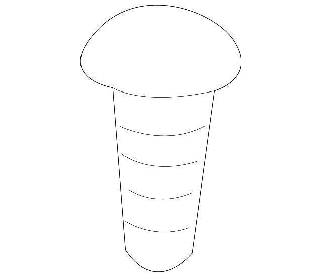 BTR9689 Деталь REAR PILLAR TRIM SCREW, RIGHT