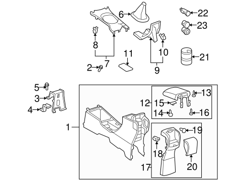 BODY/CONSOLE for 2009 Toyota Yaris #1