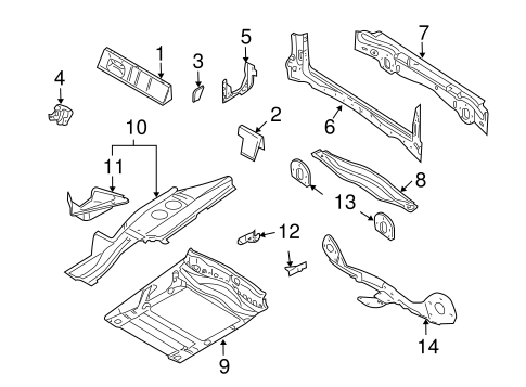 Rear Body for 2001 BMW X5 #0