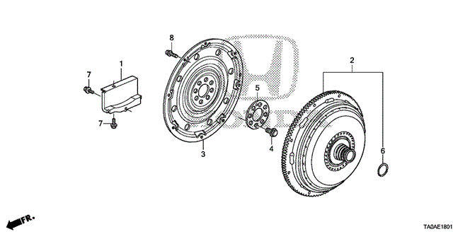 ENGINE/TORQUE CONVERTER (V6) for 2012 Honda ACCORD SEDAN #1
