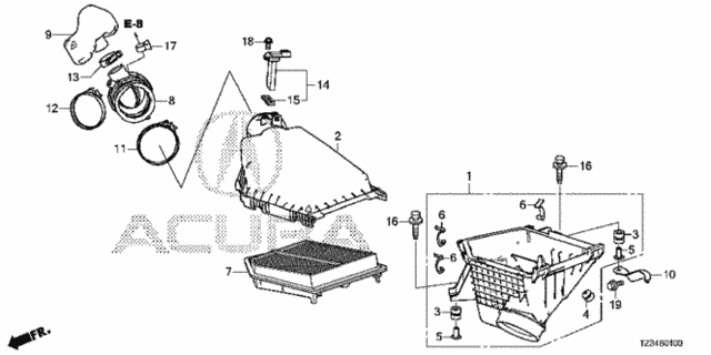 Air Cleaner (1) for 2020 Acura TLX #0