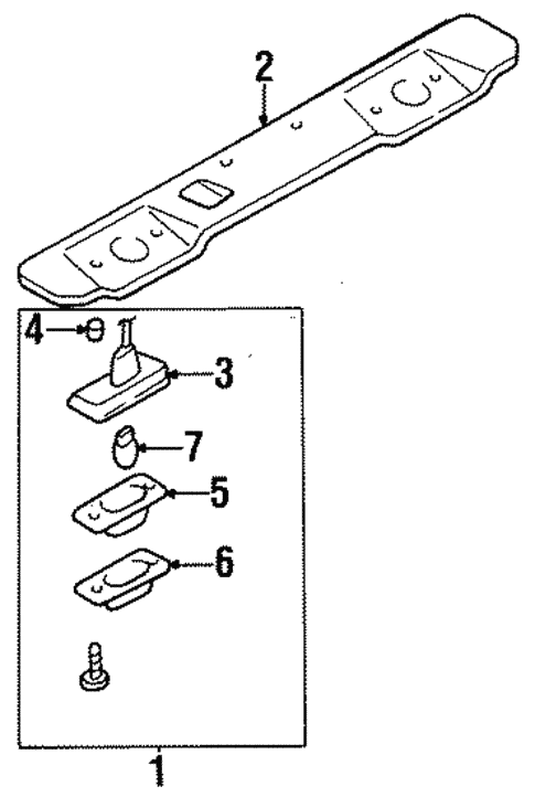 License Lamps for 1995 Subaru Legacy #0