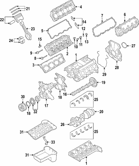 Engine for 2004 Ford Excursion #0