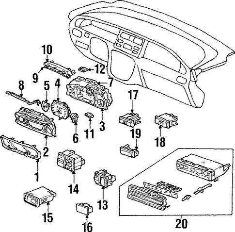 OEM Honda 83442-SM4-950ZN - Hole Cover OEM Honda 83442-SM4-950ZN - Hole Cover
