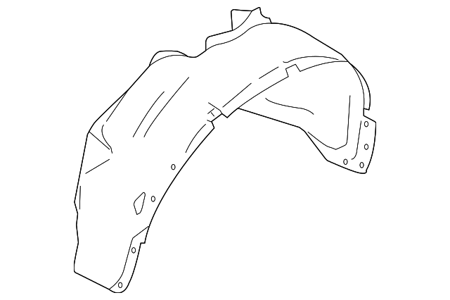 31353709 FENDER LINER, RIGHT