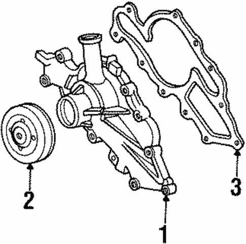 Water Pump for 2000 Ford Windstar #0