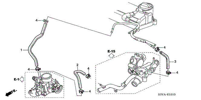 ENGINE/WATER HOSE for 2004 Honda INSIGHT #1